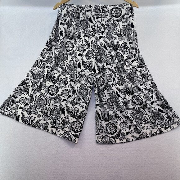 London Times halter wide crop leg blouson floral print jumpsuit women sz 12 - Picture 14 of 14